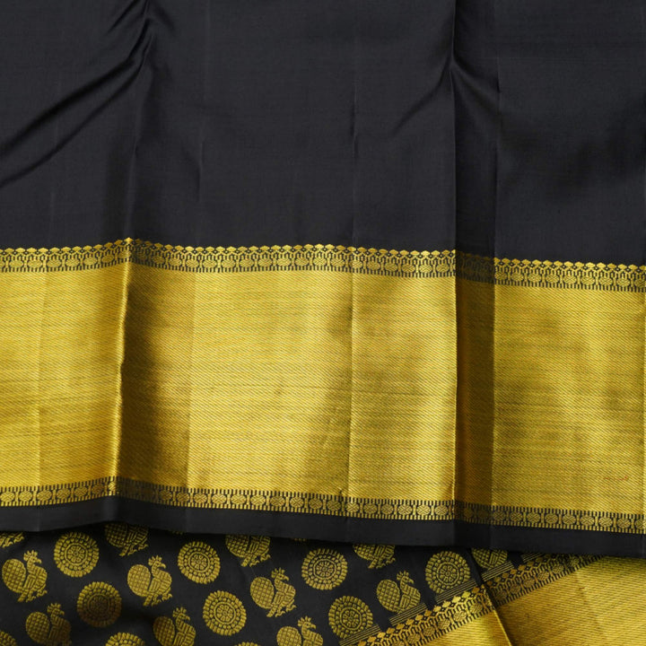 Black Brocade Silk Saree
