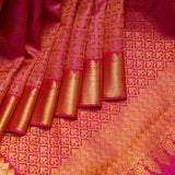 Pink bridal saree