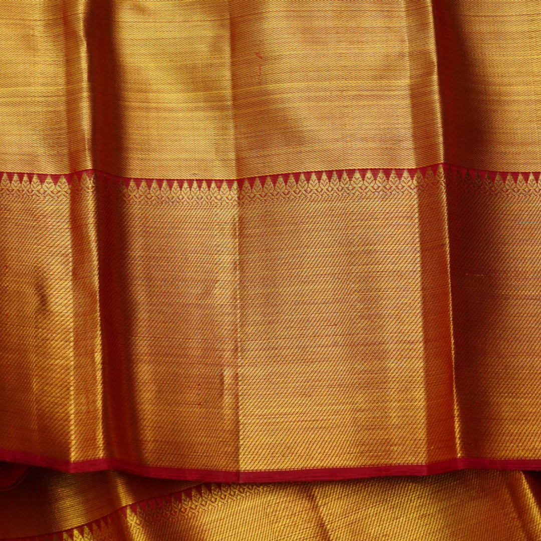 Red tissue silk saree