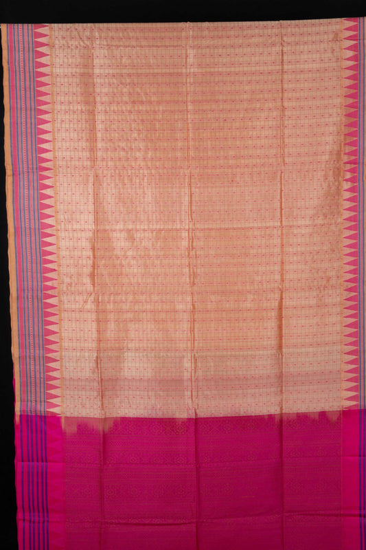 Offwhite kanchi silk cotton saree