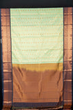 Aqua green vairaoosi semi silk saree