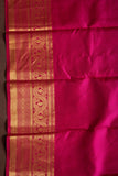 Yellow and Pink Kanchipuram Silk Saree