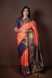 Peach Colour Silk Saree