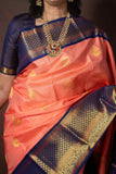 Peach Colour Silk Saree