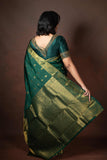 Dark Green Kanjivaram Silk Saree