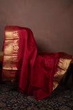 Red kanchipuram silk saree