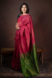 Plum Kanjivaram Silk Saree