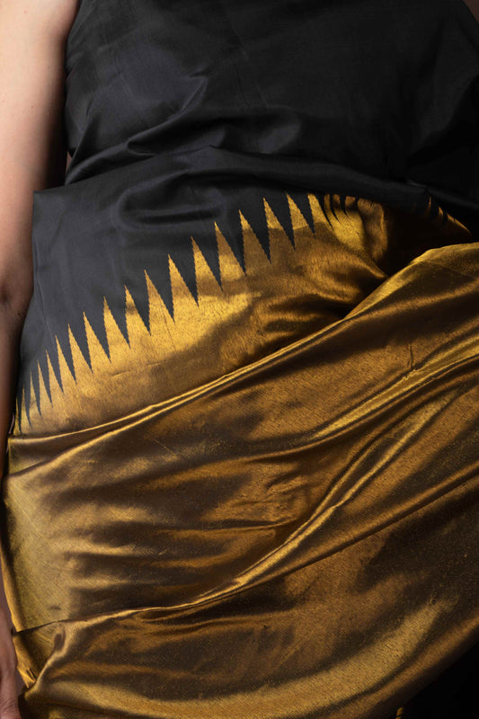 Black Kanjivaram Saree