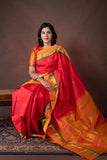 Red silk saree