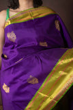 Indigo Purple Silk Saree