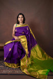 Indigo Purple Silk Saree