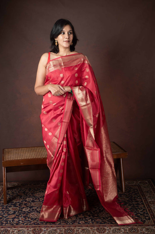 Red Traditional Kanjivaram Silk Saree