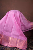 Pastel Pink Butta Silk Saree