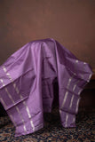 Lavender pure silk saree