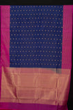 Blue And Jamun Purple Pure Touch Silk Sar