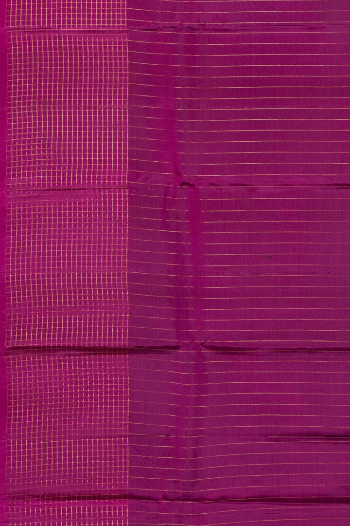 Blue And Jamun Purple Pure Touch Silk Sar