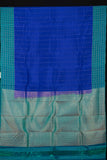 Blue And Green Pure Touch Silk Saree