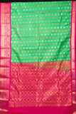 Green And Pink Traditional Semi Silk Saree