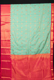 Aqua Green Semi Silk Saree