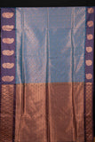 Anandha Blue Brocade Semi Soft Silk Saree