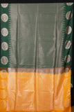 Bottle Green Turning Semi Silk Saree