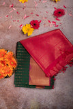 Green Designer Semi Soft Silk Saree