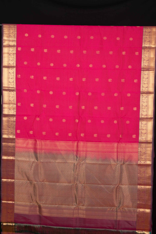 Pink Traditional Pure Touch Silk Saree