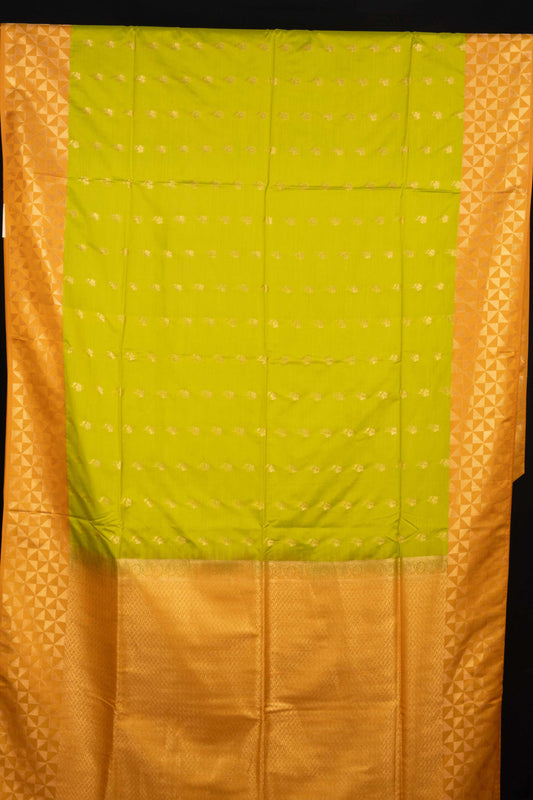 Mehendi Green Soft Silk Saree