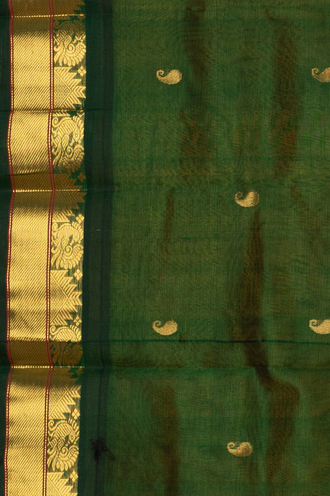 Yellow and green pure kanchi sico saree