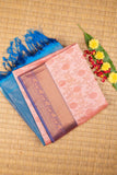 Peach Designer Soft Silk Saree
