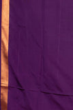Magenta pink small border semi soft silk saree