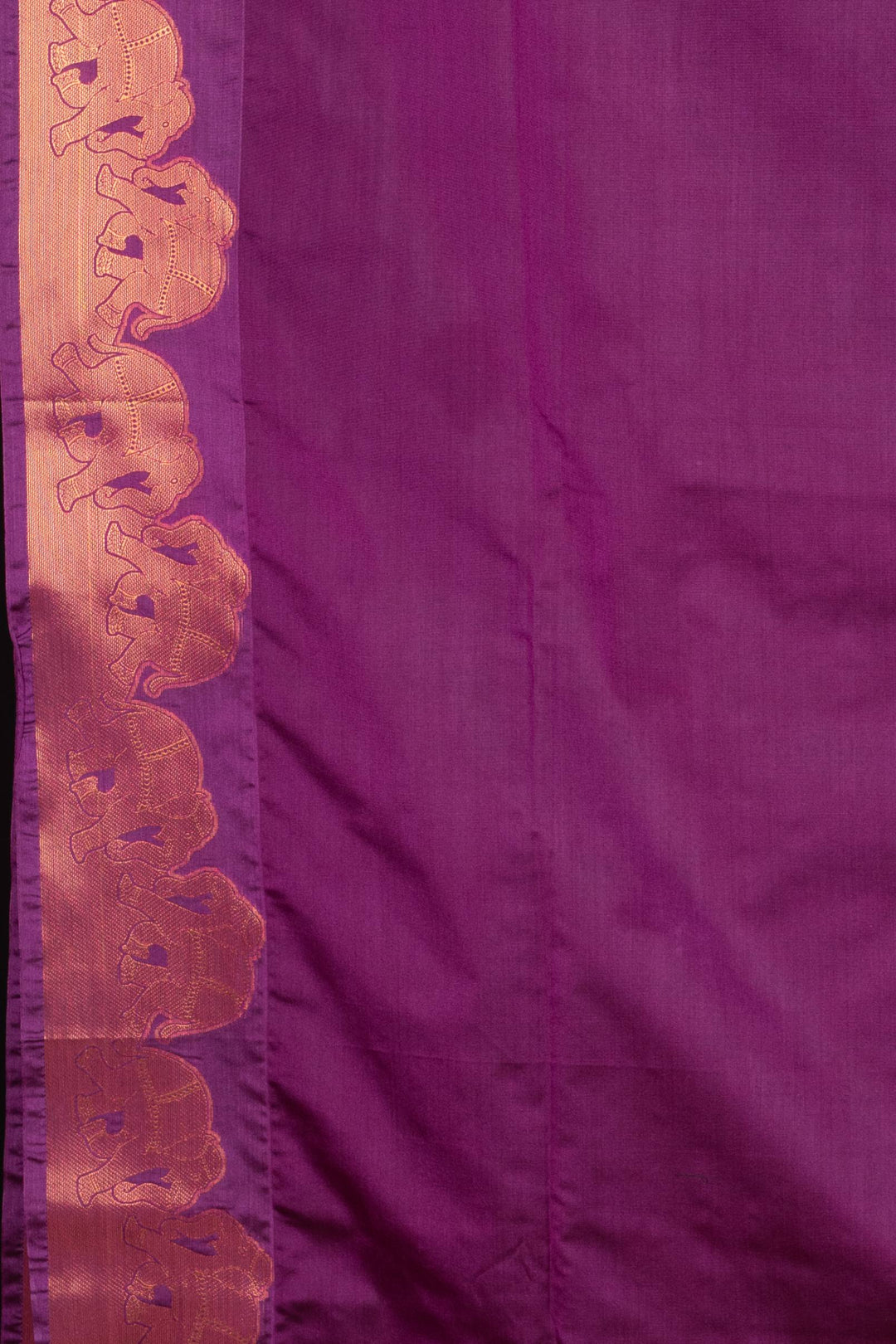 Grey borderless semi silk saree