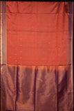Honey brown semi soft silk saree