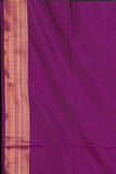 Grey and purple soft silk saree