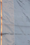 purplish blue and grey semi soft silk saree