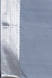 Pastel baby blue semi soft silk saree