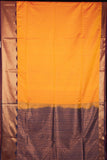 Orange semi soft silk saree