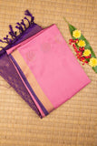 Pink and purple semi soft silk saree