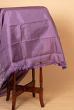 Lavender pure silk saree