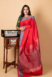 Red kanchipuram silk saree