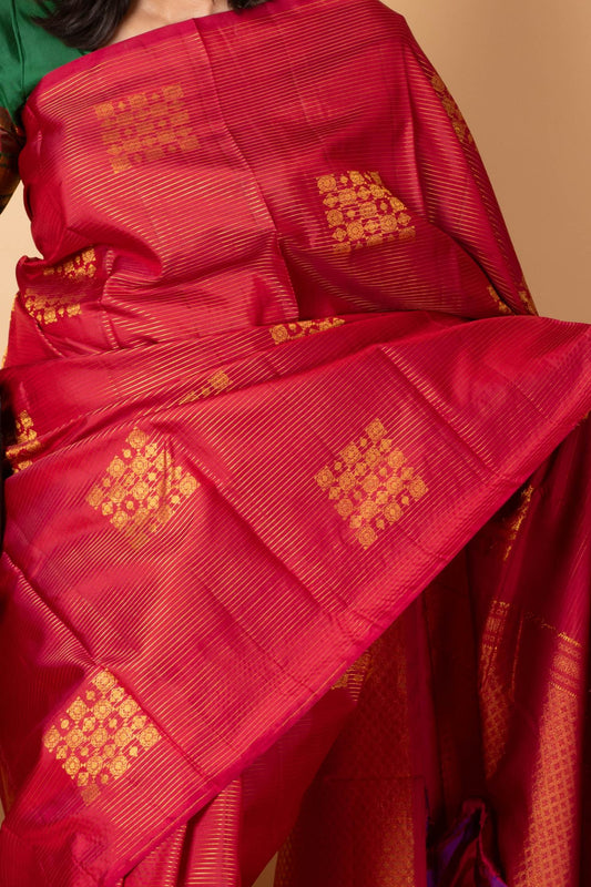 Red Traditional Kanjivaram Silk Saree