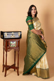 Pure OffWhite Silk Saree