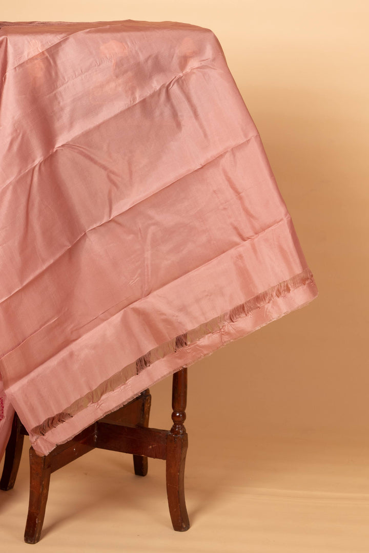 Chocolate pure silk saree