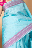 Pastel Blue Kanchipuram Silk Saree
