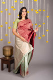 Red silk saree