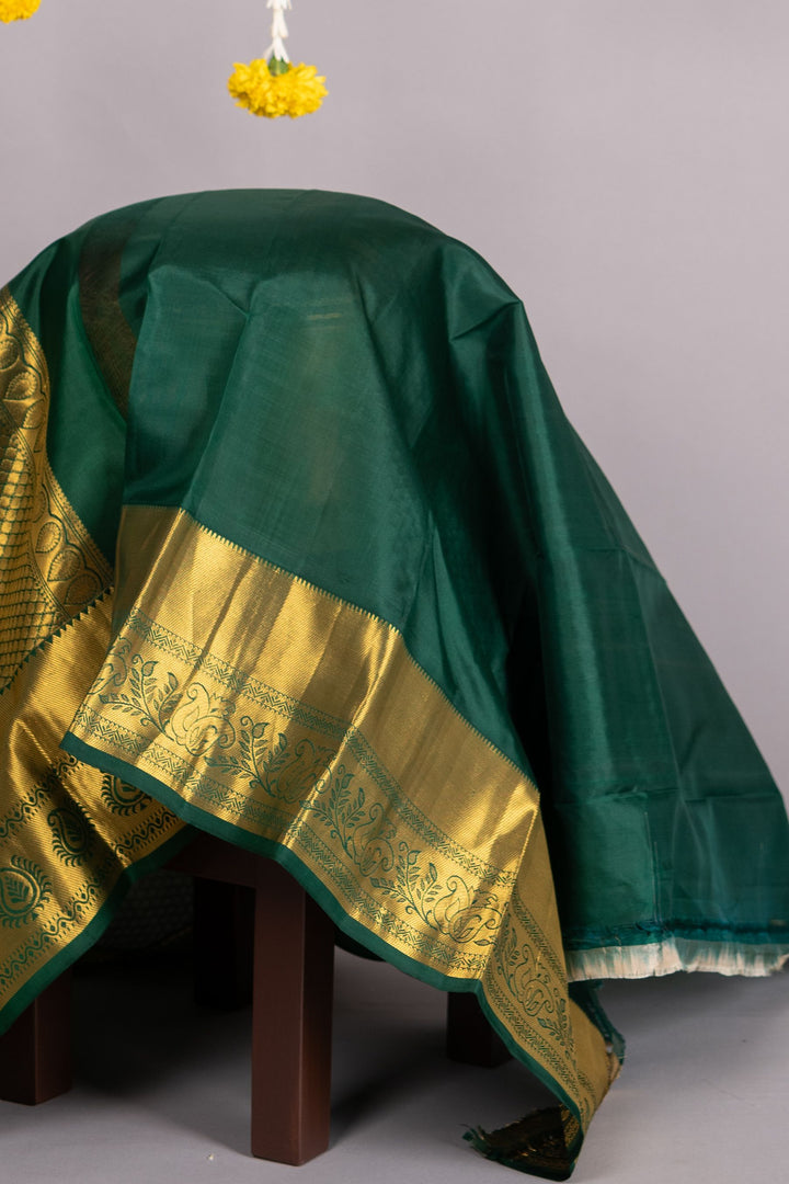 Beige retta pettu pure silk saree