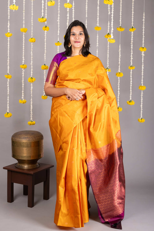 Mango Yellow Saree