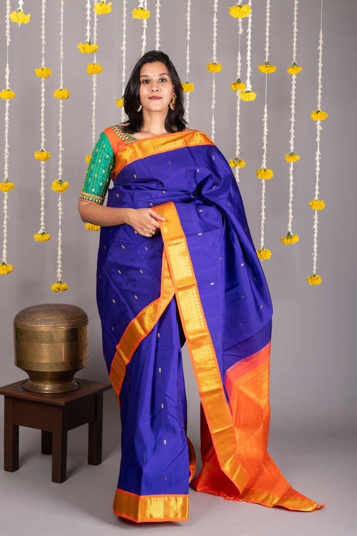 Blue Colour Pattu Saree