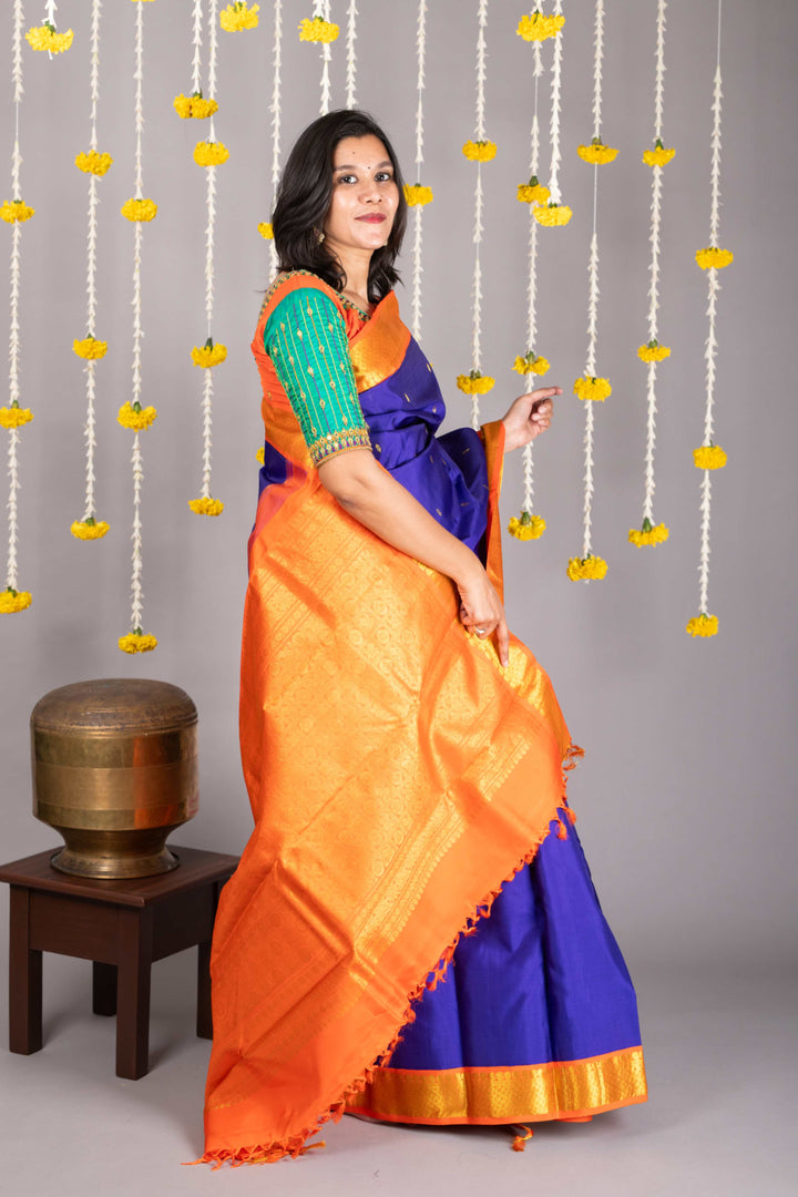 Blue Colour Pattu Saree