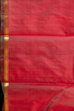 Orange and maroon mubbagam silk saree